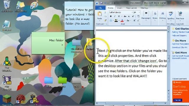 TUTORIAL: HOW TO MAKE YOUR WINDOWS 7 FOLDER LOOK LIKE A MAC FOLDER. смотреть онлайн