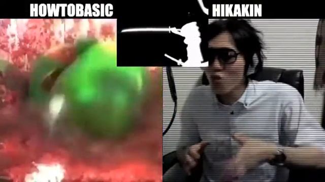 HowToBasic VS ヒカキン ボイパ対決 Bad Apple!!