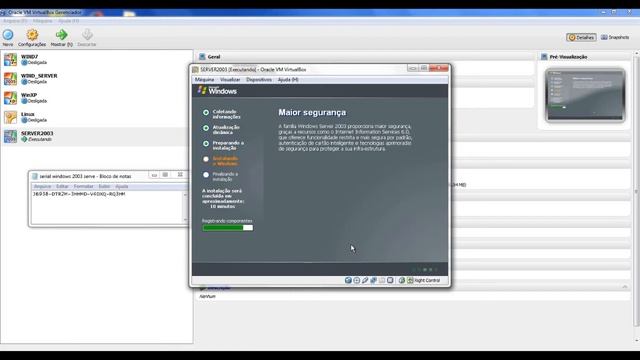 Instalação do Windows Server 2003, AD e DNS смотреть онлайн