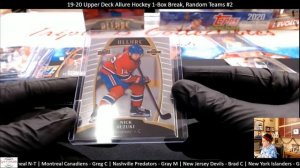 19-20 Upper Deck Allure Hockey 1-Box Break, Random Teams #2