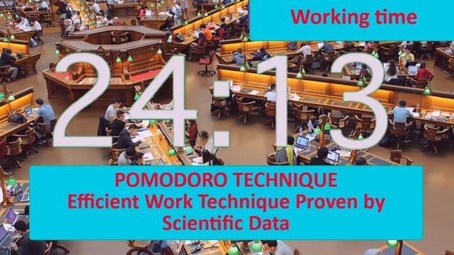 Pomodoro Technique 4 x 25 min - Study Timer 2 hours ad-free pomodoro timer