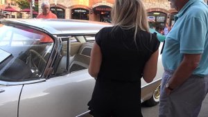 1957 Desoto - THey had engine power back then - Downers Car Show