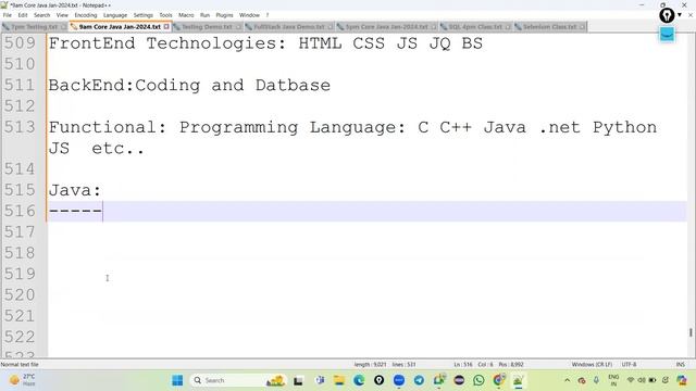 Java Course For Beginners Part-3 in Telugu || Java Basics || Core Java || Introductions Of Java