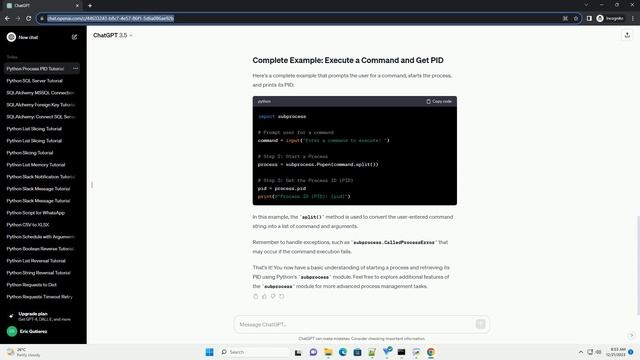python start process and get pid