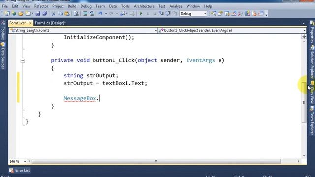 C# Urdu Tutorial 07 - Returning String Length in C Sharp - for Beginners