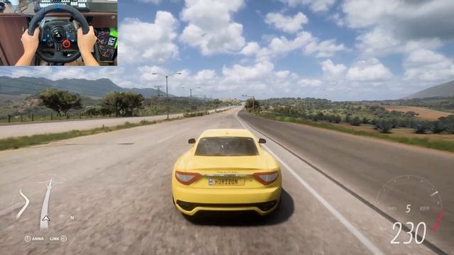 Forza Horizon 5 - Maserati GranTurismo S 2010 | Logitech g29 gameplay смотреть онлайн