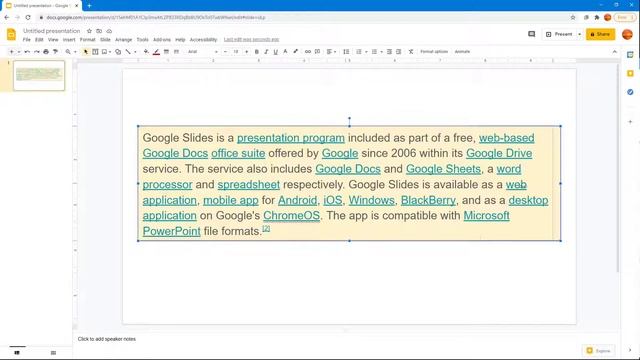 Google Slides Tutorial - Lesson 95 - Borders and Lines