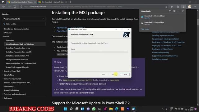 Install Latest PowerShell 7.2.1in window 11 How To Install latest version of PowerShell {tutorial}.