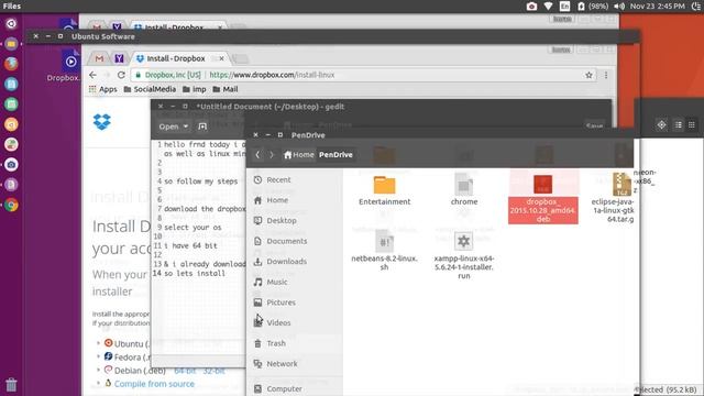 How to install Dropbox in Ubuntu. смотреть онлайн