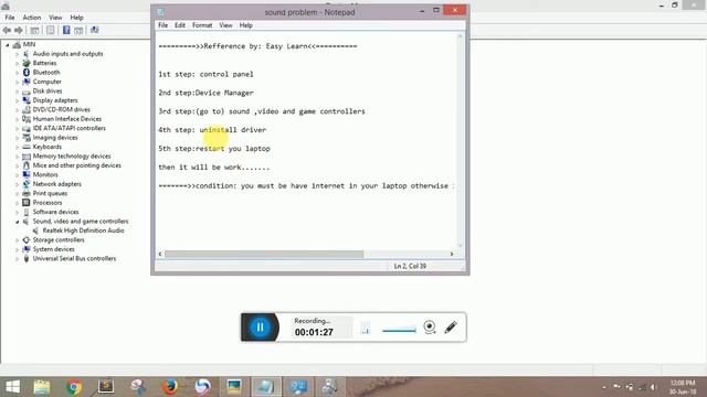 how to solve microphone sound problem in laptop or windows смотреть онлайн
