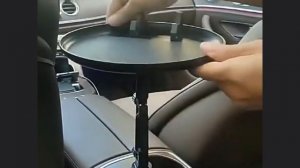 Складной автомобильный столик – органайзер в подстаканник с подносом и держателем телефона