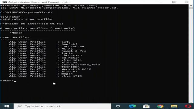 How to find WI-FI password in windows #cmd #wifi смотреть онлайн