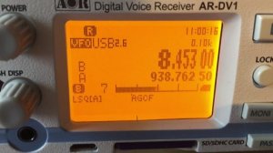 AOR AR-DV1 Test  - Stanag  4285 on 8.45303 mhz
