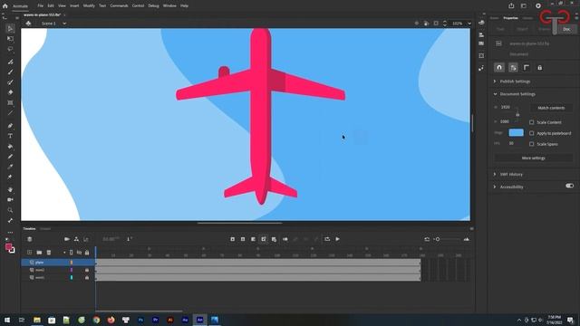 Adobe Animate #28: Applying Waves to Animate Plane from Aerial смотреть онлайн