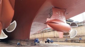 Testing Azipod thruster (trademark azimuth thruster pod design), This is a marine propulsion system