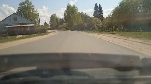 Село Объячево Прилузский район. Дорога от Монастыря до центра.