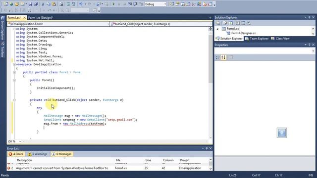 email application in c#.net смотреть онлайн