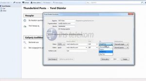 Thunderbird POP3 Eposta Kurulumu