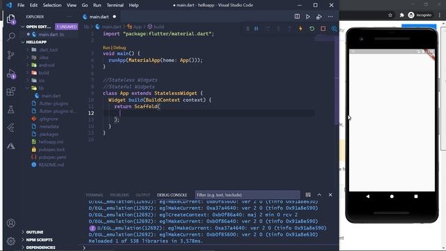 6) Scaffold Widget | Flutter Tutorial Series 2021 | Theory Or Practical