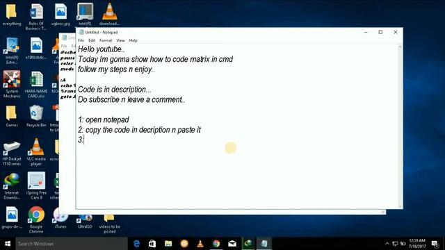 How to do matrix in cmd (Basic) (Windows 10) смотреть онлайн