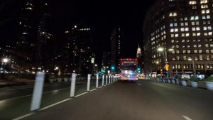 4K NIGHT DRIVE to NEW YORK CITY via Lincoln Tunnel / Times Square / FDR Drive