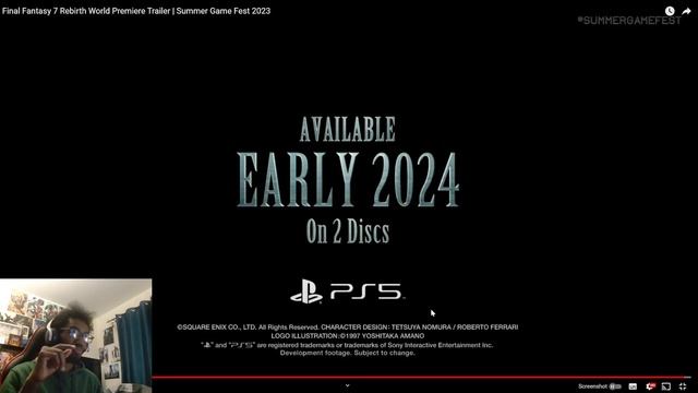 Final Fantasy 7 Rebirth & Ever Crisis Gameplay & Release Window! Summer Game Fest 2023 Reaction смотреть онлайн
