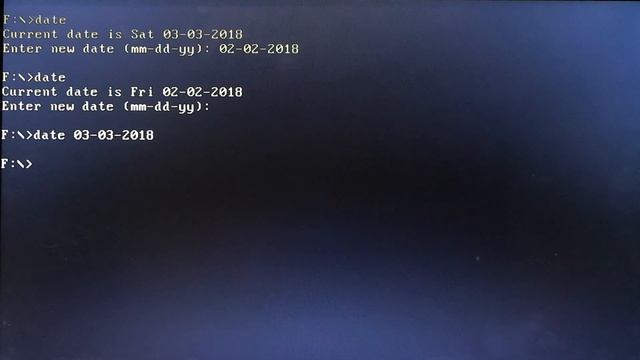DOS Command : DATE смотреть онлайн