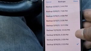 Restoring backups in Bimmercode