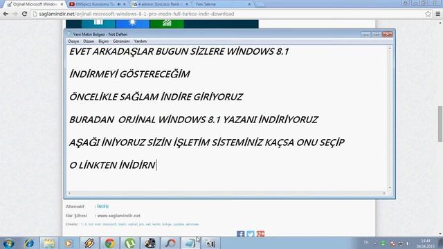 WİNDOWS 8.1 FUL TÜRKÇE İİDRME LİNKİ смотреть онлайн