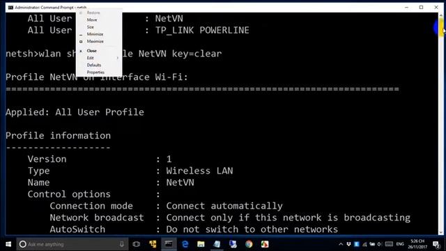 get WIFI password in windows 10 using cmd | Bot Level