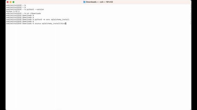 How to Install SQLAlchemy Library in Python on a Mac | Step-by-Step Tutorial