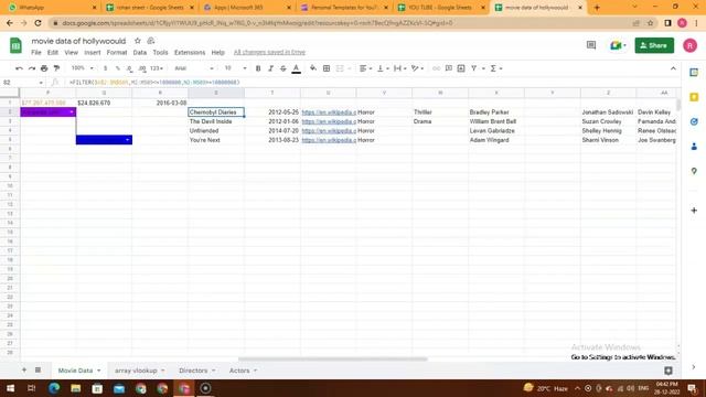 10 GOOGLE SHEETS AMAZING FORMULAS смотреть онлайн