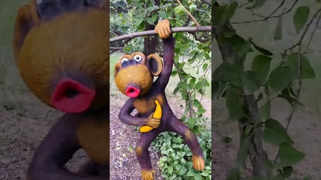 Мартышка хулиганка из цемента своими руками) смотреть онлайн