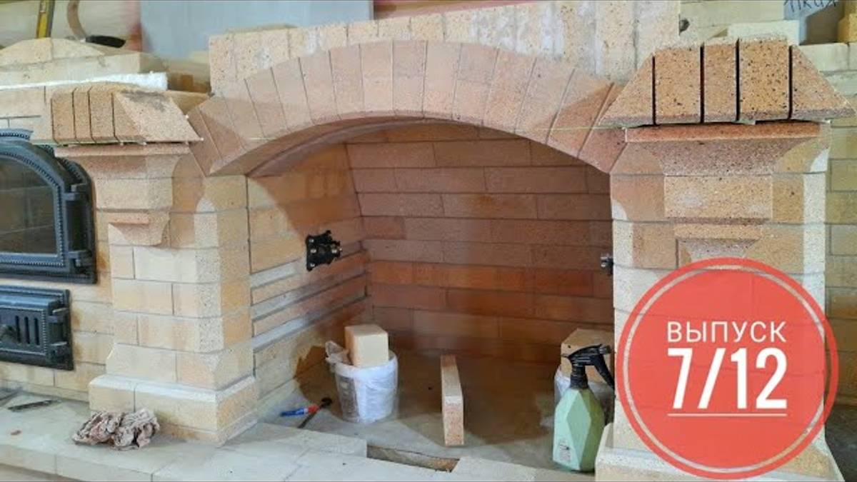 Печной комплекс из шамотного кирпича, барбекю, мангал, печь из шамотного кирпича ,выпуск 7/12 смотреть онлайн