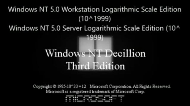 Windows NT Decillion TE Startup Sound - Windows NT 5.0 Workstation Logarithmic Scale Edition (10^19 смотреть онлайн