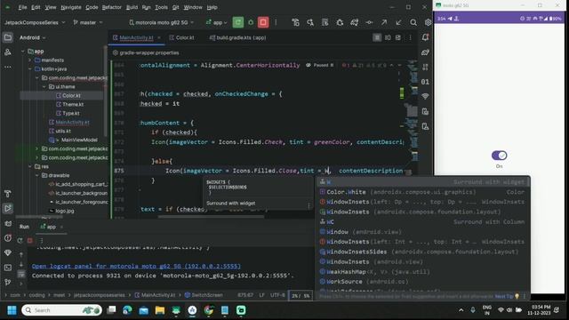 How to Implement Switch in Jetpack Compose | Android Studio Kotlin Tutorial