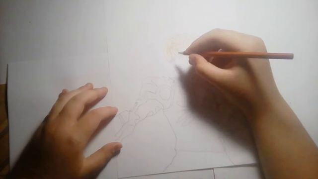 Рисунок Геноса из аниме ванпанчмен [Genos] смотреть онлайн