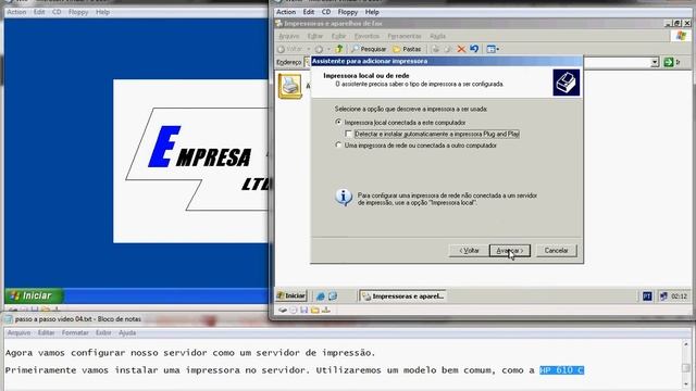 REDES 2 - Windows server 2003 - videoaula 04 configurando acesso remoto e servidor de impressão смотреть онлайн