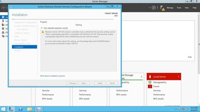 Installing a Domain Controller in a Windows Server 2012 R2 смотреть онлайн