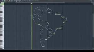 Midi Art - Musical Map of South America