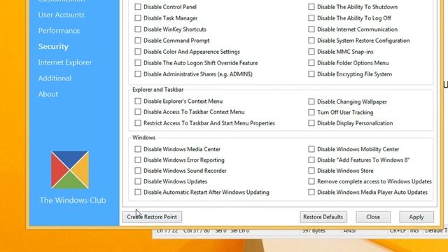 Enable OR Disable Changing Wallpaper   Security Tweaks    Windows 8 and 8 1   A Step by Step Tutori