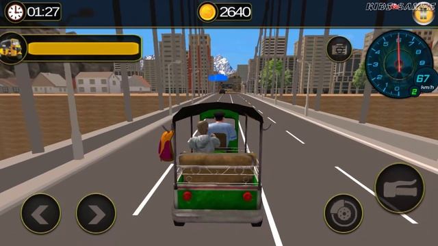 Indian Tuk Tuk School Auto Rickshaw Mountain Drive - Driving Simulator - Android GamePlay смотреть онлайн