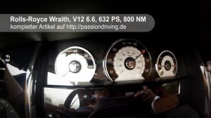 Rolls-Royce Wraith - Fast Acceleration! Beschleunigung 0-100 km/h / 250 km/h