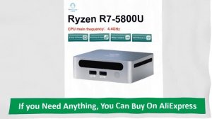 GenMachine New AMD Ryzen 7 5800U Windows 11 Pro MINI PC DDR4 16/32GB 256/512GB SSD WIFI6