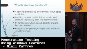 Penetration Testing Using Windows Features - Niall Caffrey