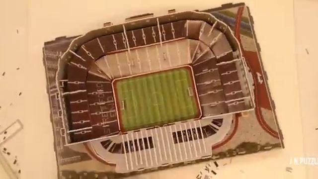 "Old Trafford" | Unifiedream 186 piece 3D puzzle Timelapse смотреть онлайн