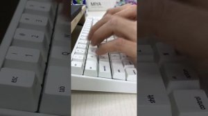 ASMR Keyboard Varmilo Miya Pro Mac Milky White with Cherry Brown Switches