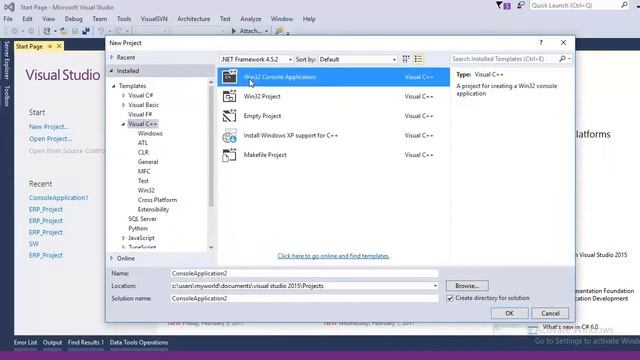 Compile or Build and Execute C or C++ program in visual studio