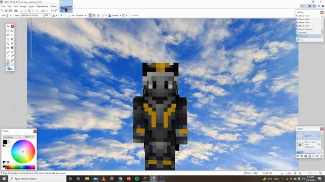 EASY Minecraft Thumbnail Tutorial! (Paint.net)