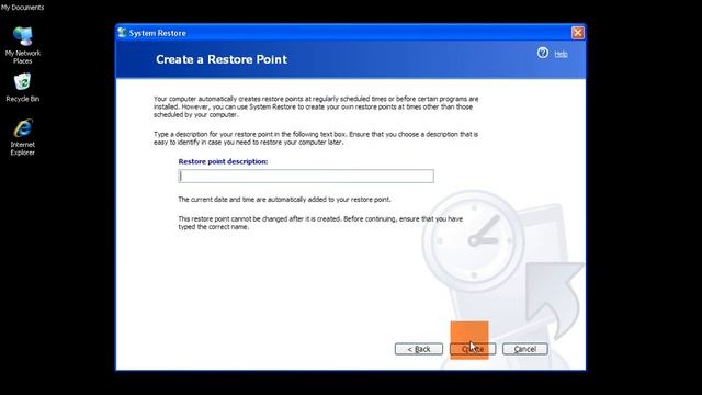 How to create a Windows XP Restore Point смотреть онлайн